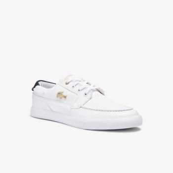 Lacoste Bayliss Deck Læder Sneakers Hvide | dmTowIyA