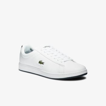 Lacoste Carnaby Evo Læder Sneakers Hvide | WjAYIETe