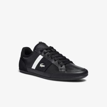 Lacoste Chaymon Læder and Ruskind Sneakers Sort | 07zFstNh