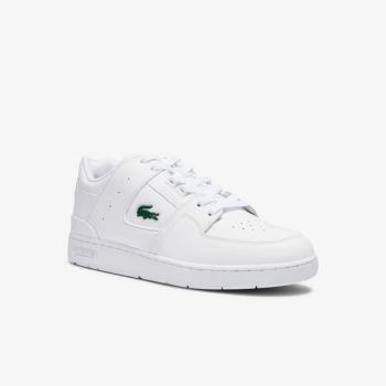 Lacoste Court Cage Læder Sneakers Hvide | LpwwiO2z