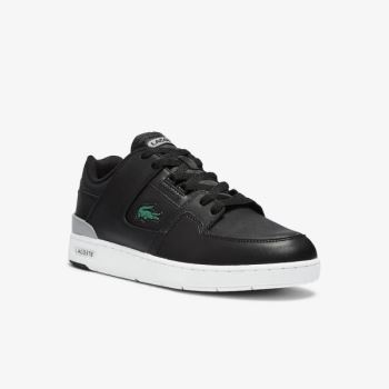 Lacoste Court Cage Læder Sneakers Sort | odZAxdVB