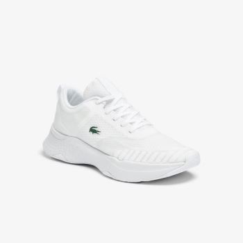 Lacoste Court-Drive Fly Tekstil Sneakers Hvide | 49hYj0ib