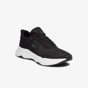 Lacoste Court-Drive Fly Tekstil Sneakers Sort Hvide | 6PH00cy2