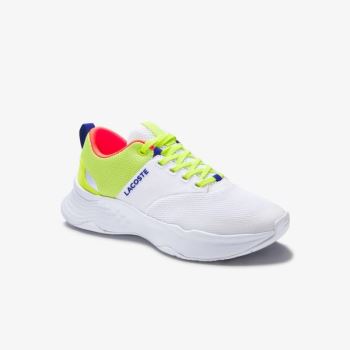 Lacoste Court-Drive Plus Tekstil Sneakers Hvide Lysegrøn | K5KOzIev