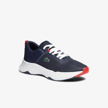 Lacoste Court-Drive Tekstil Sneakers Mørkeblå Hvide | a35uXGPJ