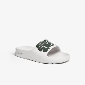 Lacoste Croco 2.0 Syntetisk Slides Hvide | r6vW42oA