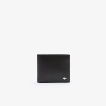 Lacoste Fitzgerald billfold in leather Sort | bDph3oRC