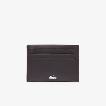 Lacoste Fitzgerald credit card holder in leather Mørkebrune | PVP9v4Pd