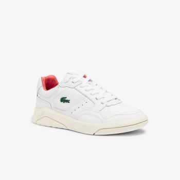 Lacoste Game Advance Luxe Læder Sneakers Hvide Beige | dU33F3KN