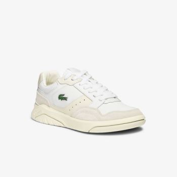 Lacoste Game Advance Luxe Læder and Ruskind Sneakers Hvide Hvide | T1OB1U1K