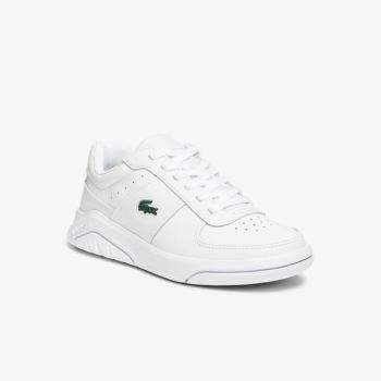 Lacoste Game Advance Læder and Syntetisk Sneakers Hvide | c4WomdVj