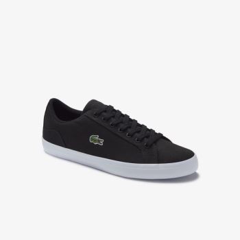 Lacoste Lerond Canvas Sneakers Sort | 6CER45UA