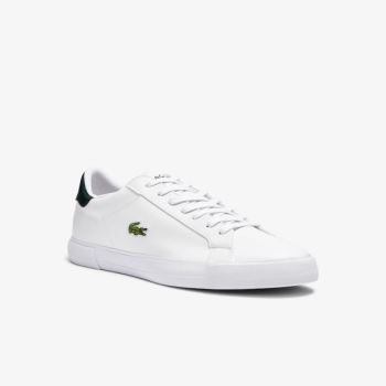 Lacoste Lerond Plus Læder Sneakers Hvide | XsvoxJBF