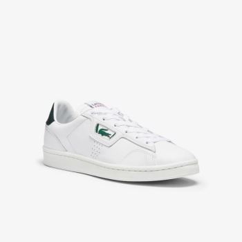 Lacoste Masters Classic Læder Sneakers Hvide Mørkegrøn | 5LB4foMe