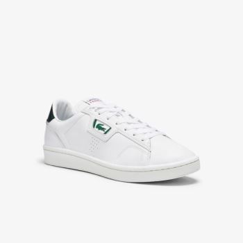 Lacoste Masters Classic Læder Sneakers Hvide Mørkegrøn | hnMtYmWy