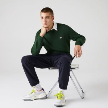 Lacoste Organic Bomulds Crew Neck Sweater Grøn | qMsn8izY