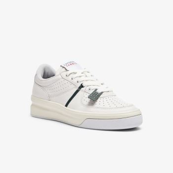 Lacoste Quantace Læder Sneakers Hvide Beige | 1yQ4c9qU