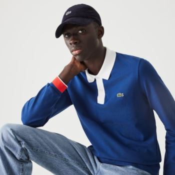 Lacoste Regular Fit Made in France Polo Shirt Blå Hvide Rød | WGooA9dU