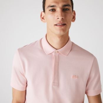 Lacoste Regular Fit Paris Polo Lyselyserød | U2LmMctD