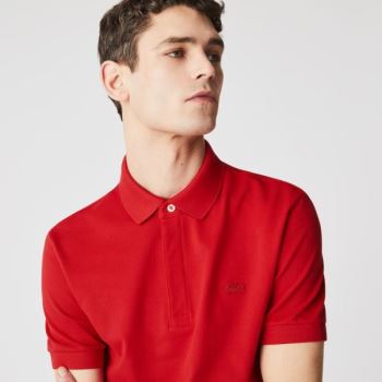 Lacoste Regular Fit Paris Polo Rød | aUleLVCT