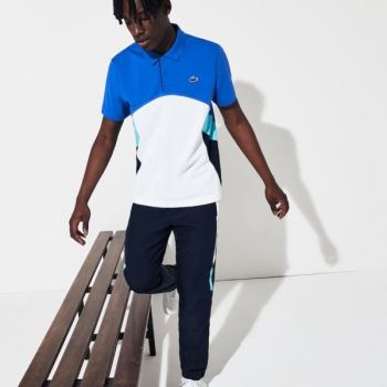 Lacoste SPORT Colorblock Performance Polo Blå Hvide Mørkeblå Blå Turkis | pd1kePWl