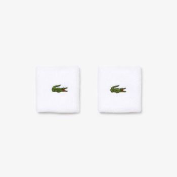 Lacoste SPORT Stretch Bomulds Jersey Wristband Hvide | HA6mIRdT