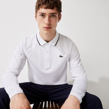 Lacoste SPORT Åndbar Golf Polo Shirt Hvide Mørkeblå Blå | GXdrmv7z