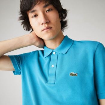 Lacoste Slim Fit Polo in Petit Piqué Blå | 3gYQYJue