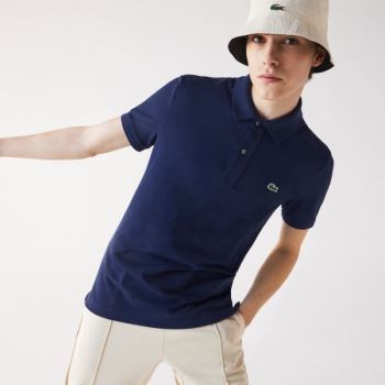 Lacoste Slim Fit Polo in Petit Piqué Blå | GCRv14N0