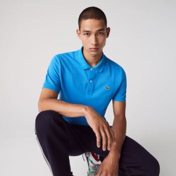 Lacoste Slim Fit Polo in Petit Piqué Blå | o6PwrTJ4