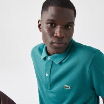 Lacoste Slim Fit Polo in Petit Piqué Grøn | OmdFhFli