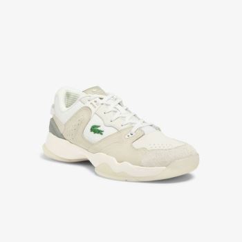 Lacoste T-Point Læder and Ruskind Sneakers Hvide Hvide | xNLFkgCW