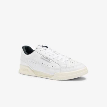 Lacoste Twin Serve Luxe Læder and Syntetisk Sneakers Hvide | IFI4PBz0