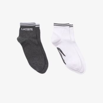 Lacoste Two-Pack Of SPORT Bomulds Socks Grå Hvide | ol7v1pHh