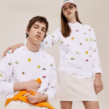 Lacoste x FriendsWithYou Design Sweatshirt Hvide | CsLq0Opt