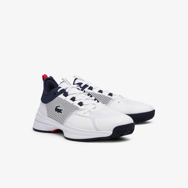 Lacoste AG-LT 21 Tekstil Sneakers Hvide Koral | 3r0G3TjZ