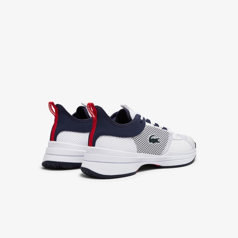 Lacoste AG-LT 21 Tekstil Sneakers Hvide Koral | 3r0G3TjZ