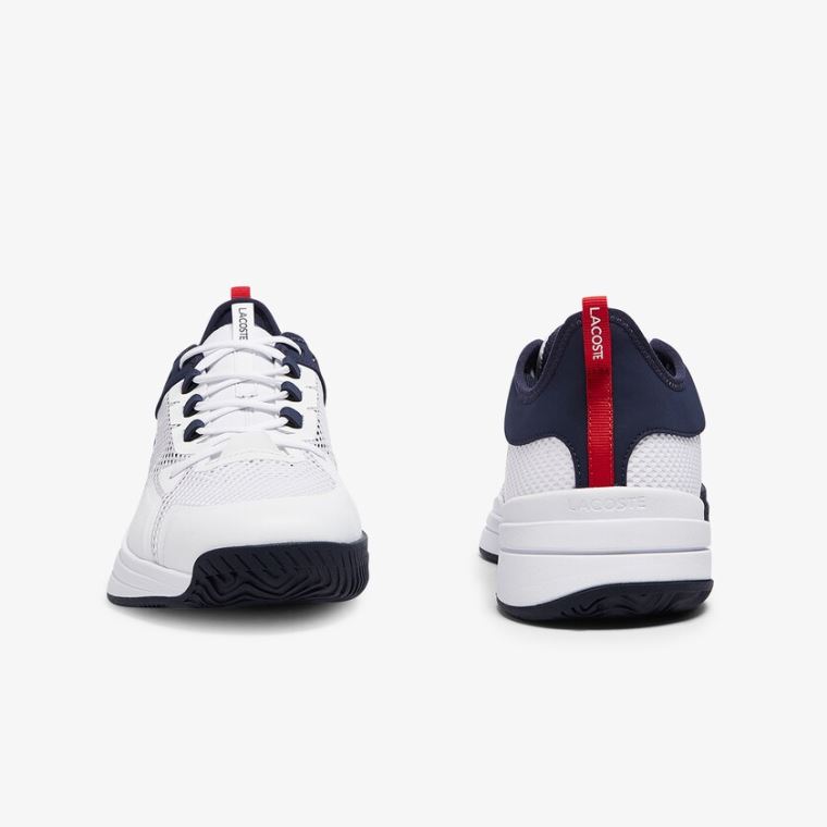 Lacoste AG-LT 21 Tekstil Sneakers Hvide Koral | 3r0G3TjZ