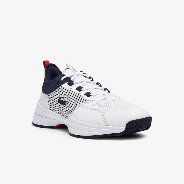 Lacoste AG-LT 21 Tekstil Sneakers Hvide Koral | 3r0G3TjZ