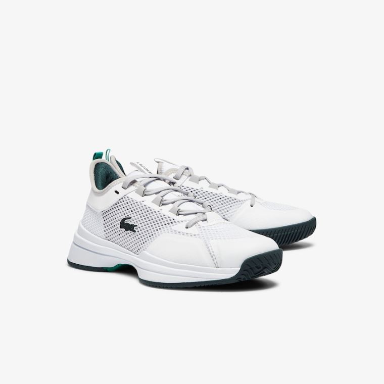 Lacoste AG-LT 21 Tekstil and Syntetisk Sneakers Hvide Grøn | 3iEJGfnJ