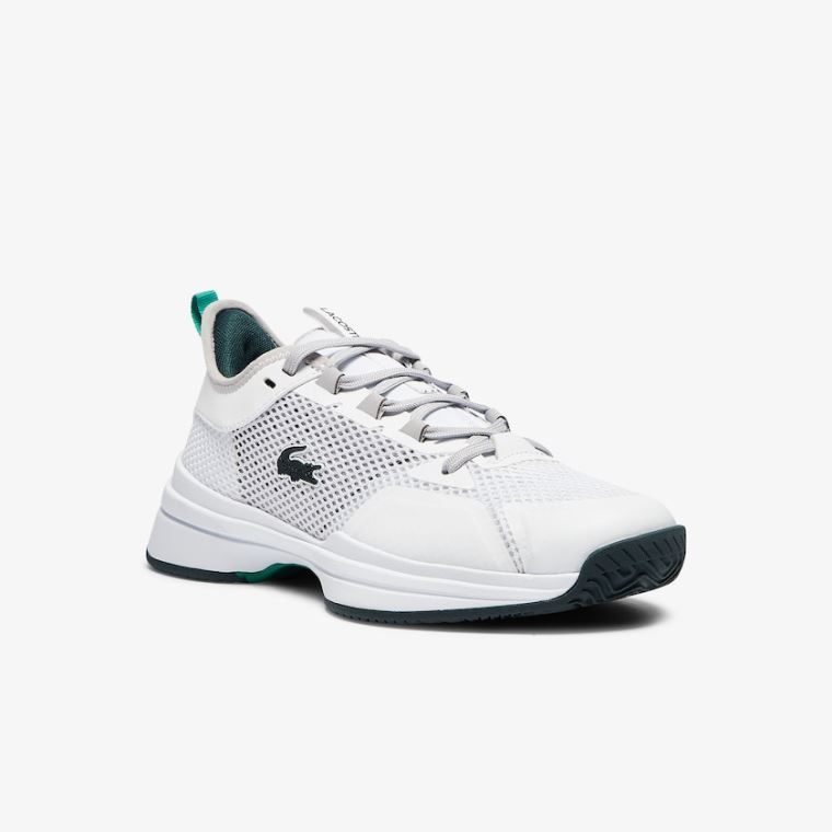 Lacoste AG-LT 21 Tekstil and Syntetisk Sneakers Hvide Grøn | 3iEJGfnJ