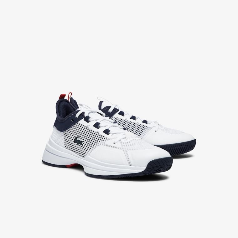 Lacoste AG-LT 21 Tekstil and Syntetisk Sneakers Hvide Koral | OROayS2v