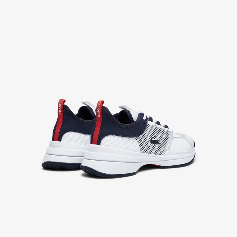 Lacoste AG-LT 21 Tekstil and Syntetisk Sneakers Hvide Koral | OROayS2v