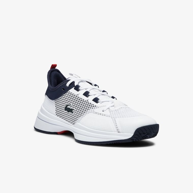 Lacoste AG-LT 21 Tekstil and Syntetisk Sneakers Hvide Koral | OROayS2v