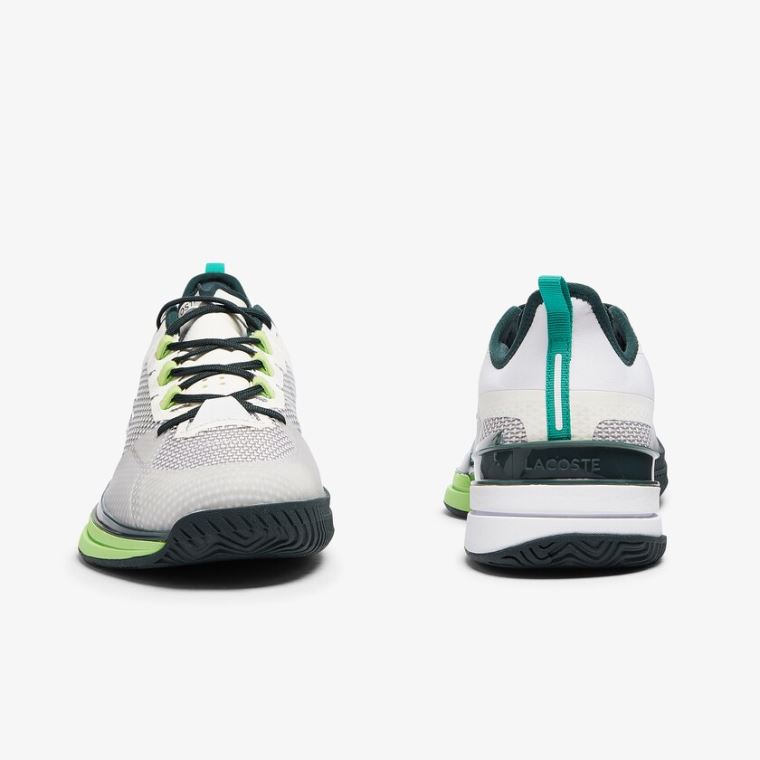 Lacoste AG-LT 21 Ultra Tekstil Sneakers Hvide Grøn | XQCRJ1Zv