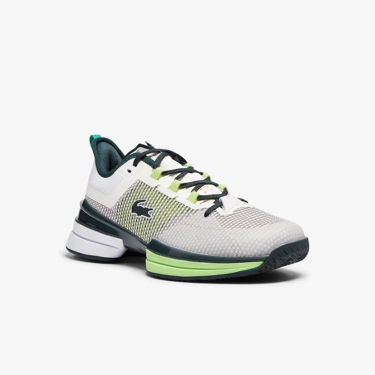 Lacoste AG-LT 21 Ultra Tekstil Sneakers Hvide Grøn | XQCRJ1Zv