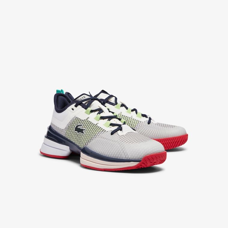 Lacoste AG-LT 21 Ultra Tekstil Sneakers Hvide Koral | b7ZW4SPX