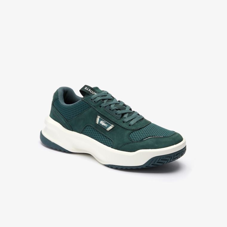 Lacoste Ace Lift Bicolour Læder Sneakers Mørkegrøn Hvide | zX8iZHSh