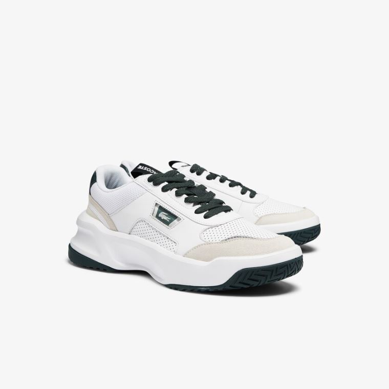 Lacoste Ace Lift Colourblock Læder Reflective Sneakers Hvide | mVagIFRw