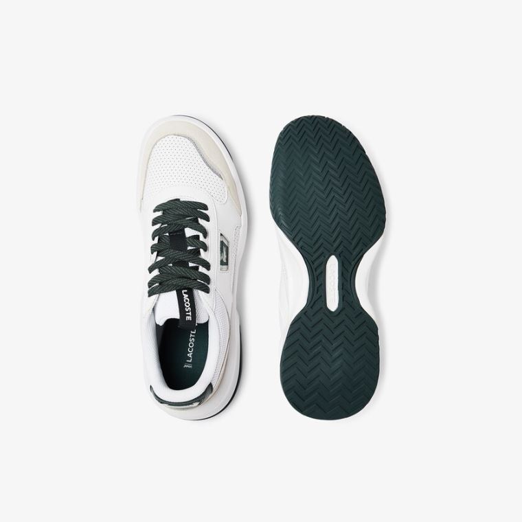 Lacoste Ace Lift Colourblock Læder Reflective Sneakers Hvide | mVagIFRw